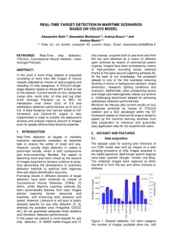 Real-Time target detection in maritime scenarios based on YOLOv3 model