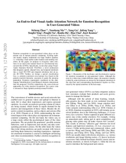 An End-to-End Visual-Audio Attention Network for Emotion Recognition in
  User-Generated Videos