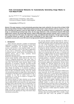 Fully Convolutional Networks for Automatically Generating Image Masks to
  Train Mask R-CNN