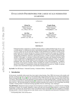 Evaluation Framework For Large-scale Federated Learning