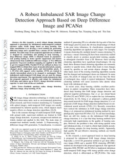 A Robust Imbalanced SAR Image Change Detection Approach Based on Deep
  Difference Image and PCANet