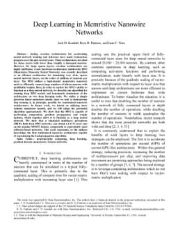 Deep Learning in Memristive Nanowire Networks
