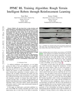 PPMC RL Training Algorithm: Rough Terrain Intelligent Robots through
  Reinforcement Learning