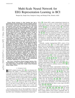 Multi-Scale Neural network for EEG Representation Learning in BCI