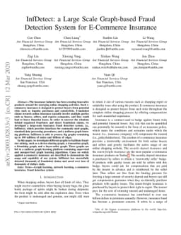 InfDetect: a Large Scale Graph-based Fraud Detection System for
  E-Commerce Insurance