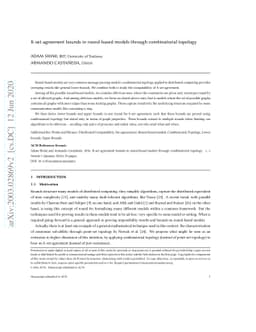 K set-agreement bounds in round-based models through combinatorial
  topology