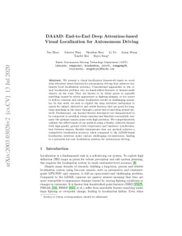 DA4AD: End-to-End Deep Attention-based Visual Localization for
  Autonomous Driving