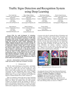 Traffic Signs Detection and Recognition System using Deep Learning