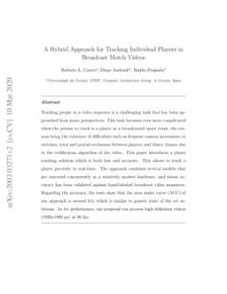 A Hybrid Approach for Tracking Individual Players in Broadcast Match
  Videos