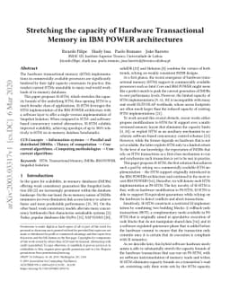 Stretching the capacity of Hardware Transactional Memory in IBM POWER
  architectures