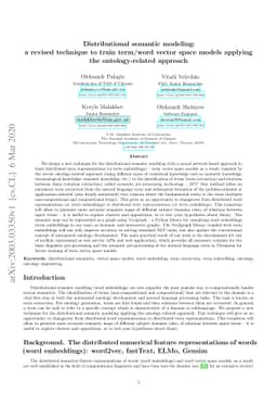Distributional semantic modeling: a revised technique to train term/word
  vector space models applying the ontology-related approach