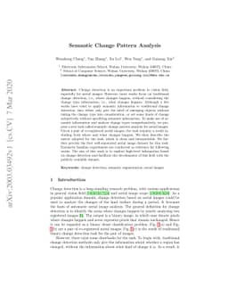 Semantic Change Pattern Analysis