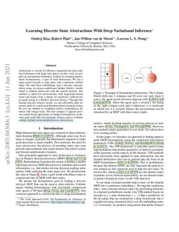 Learning Discrete State Abstractions With Deep Variational Inference