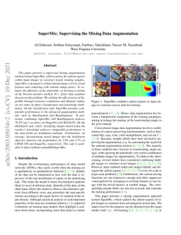 SuperMix: Supervising the Mixing Data Augmentation