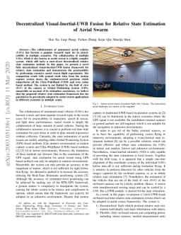 Decentralized Visual-Inertial-UWB Fusion for Relative State Estimation
  of Aerial Swarm