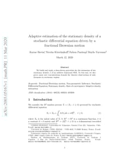 Adaptive estimation of the stationary density of a stochastic
  differential equation driven by a fractional Brownian motion