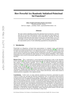 How Powerful Are Randomly Initialized Pointcloud Set Functions?