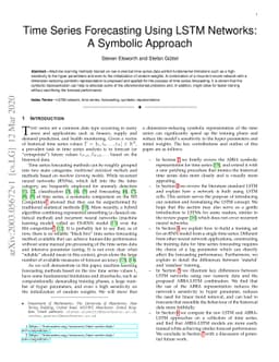 Time Series Forecasting Using LSTM Networks: A Symbolic Approach