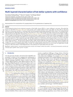 Multi-layered characterization of hot stellar systems with confidence