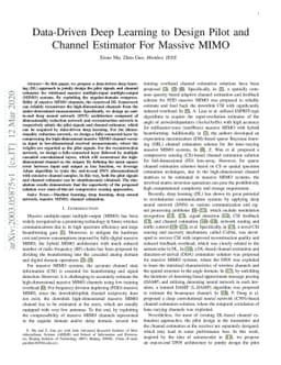 Data-Driven Deep Learning to Design Pilot and Channel Estimator For
  Massive MIMO