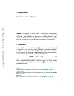 Autoencoders