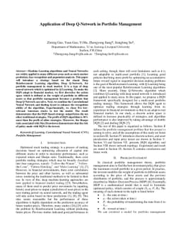 Application of Deep Q-Network in Portfolio Management