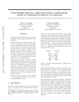 Semi-Modular Inference: enhanced learning in multi-modular models by
  tempering the influence of components