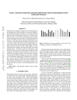 FGSD: A Dataset for Fine-Grained Ship Detection in High Resolution
  Satellite Images