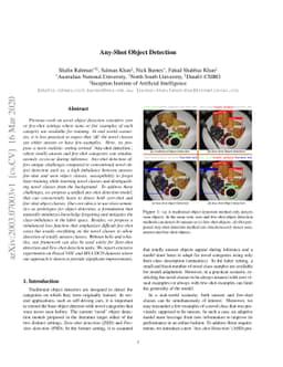 Any-Shot Object Detection