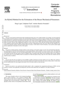 An Hybrid Method for the Estimation of the Breast Mechanical Parameters
