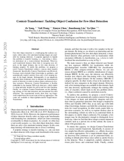 Context-Transformer: Tackling Object Confusion for Few-Shot Detection