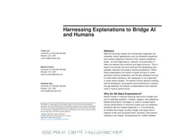Harnessing Explanations to Bridge AI and Humans