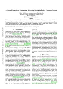 A Formal Analysis of Multimodal Referring Strategies Under Common Ground