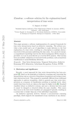 Construe: a software solution for the explanation-based interpretation
  of time series