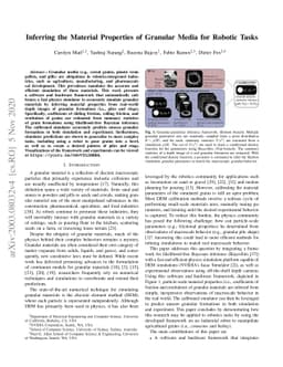 Inferring the Material Properties of Granular Media for Robotic Tasks