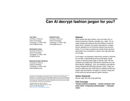 Can AI decrypt fashion jargon for you?
