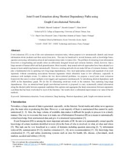 Joint Event Extraction along Shortest Dependency Paths using Graph
  Convolutional Networks
