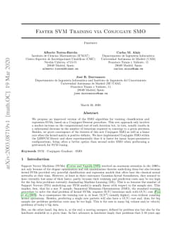 Faster SVM Training via Conjugate SMO