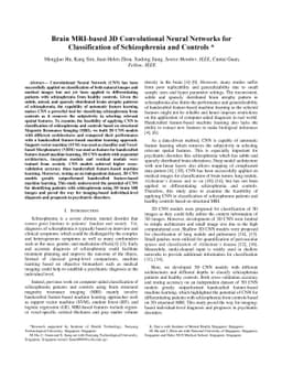 Brain MRI-based 3D Convolutional Neural Networks for Classification of
  Schizophrenia and Controls