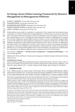 An Energy-Aware Online Learning Framework for Resource Management in
  Heterogeneous Platforms