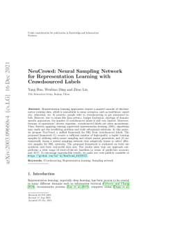 NeuCrowd: Neural Sampling Network for Representation Learning with
  Crowdsourced Labels