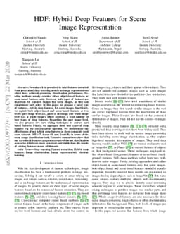 HDF: Hybrid Deep Features for Scene Image Representation