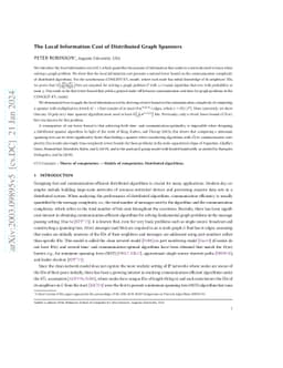 The Local Information Cost of Distributed Graph Spanners