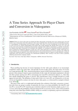 A Time Series Approach To Player Churn and Conversion in Videogames