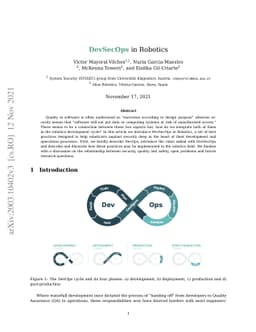 DevSecOps in Robotics