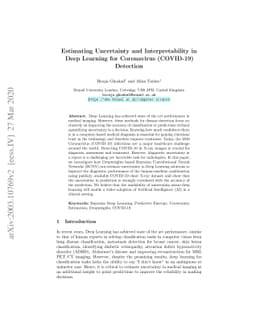 Estimating Uncertainty and Interpretability in Deep Learning for
  Coronavirus (COVID-19) Detection