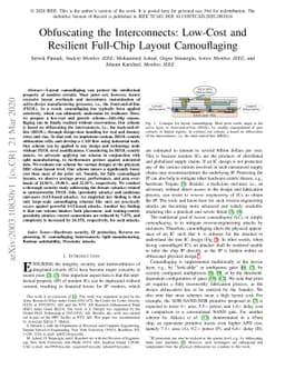 Obfuscating the Interconnects: Low-Cost and Resilient Full-Chip Layout
  Camouflaging