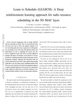Learn to Schedule (LEASCH): A Deep reinforcement learning approach for
  radio resource scheduling in the 5G MAC layer