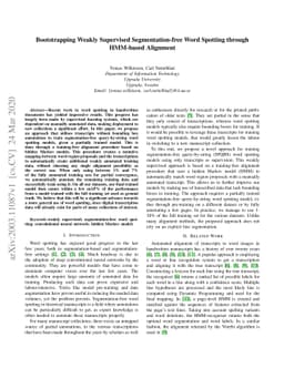 Bootstrapping Weakly Supervised Segmentation-free Word Spotting through
  HMM-based Alignment