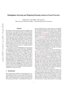 PoisHygiene: Detecting and Mitigating Poisoning Attacks in Neural
  Networks
